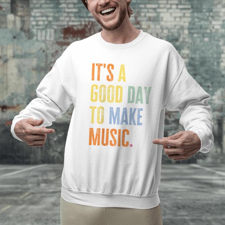 It's A Good Day To Make Music Music Lover Teacher Men Graphic Sweatshirt, gift for family, gift for coworker
