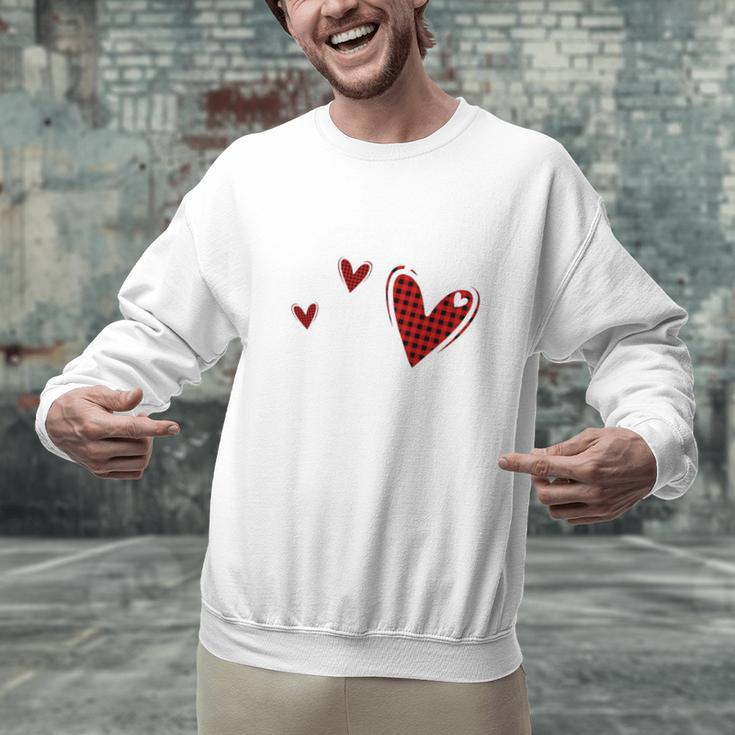 Kindergarten Has My Heart Buffalo Print Teacher Valentine Men Graphic Sweatshirt, gift for family, gift for coworker