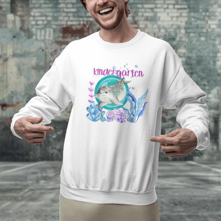 Kindergarten Teacher Dolphin Ocean Life Teaching Team Spirit Men Graphic Sweatshirt, gift for family, gift for coworker Kindergarten Teacher Dolphin Ocean Life Teaching Team Spirit Men Graphic Sweatshirt, gift for family, gift for coworker