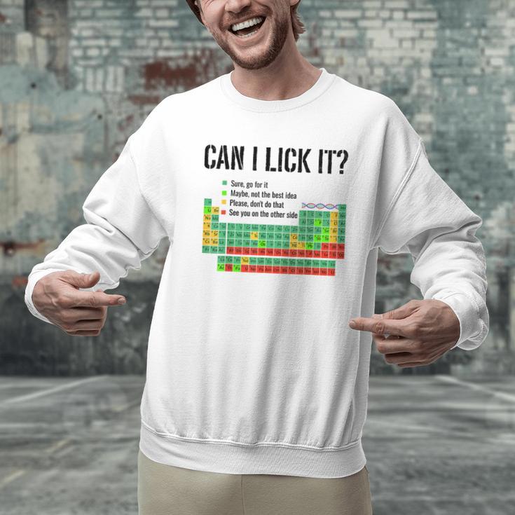 Can I Lick It Periodic Table Chart Science Teacher Men Graphic Sweatshirt, Science Teacher Sweatshirts, gift for family, gift for coworker Can I Lick It Periodic Table Chart Science Teacher Men Graphic Sweatshirt, Science Teacher Sweatshirts, gift for family, gift for coworker