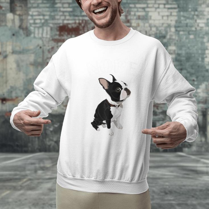 Love NOPE Boston Terrier Dog Lover Men Graphic Sweatshirt, gift for family, gift for coworker