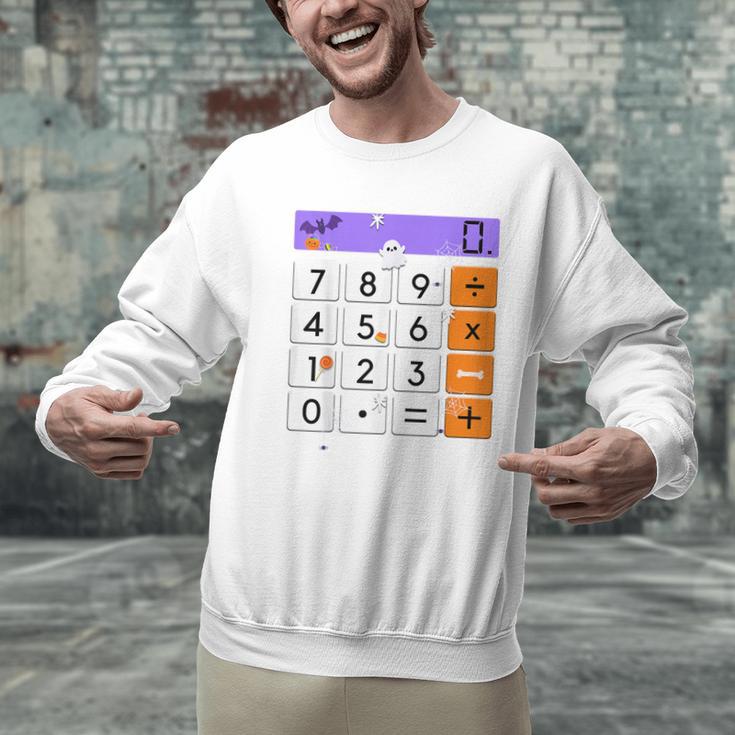 Math Teacher Halloween Costume Calculator Math Pun Men Graphic Sweatshirt, gift for family, gift for coworker