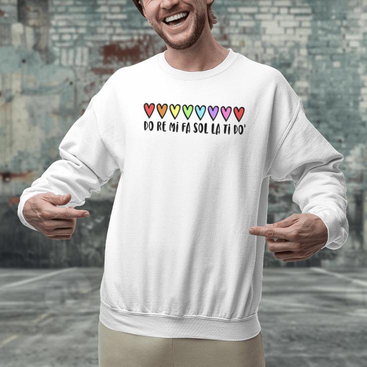 Music Teacher Hearts Music Teaching Men Graphic Sweatshirt, gift for family, gift for coworker