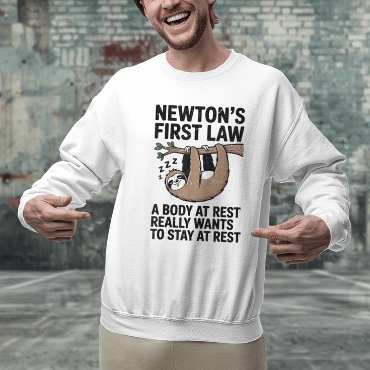 Newtons First Law Physics Jokes Science Teacher Men Graphic Sweatshirt, Science Teacher Sweatshirts, gift for family, gift for coworker Newtons First Law Physics Jokes Science Teacher Men Graphic Sweatshirt, Science Teacher Sweatshirts, gift for family, gift for coworker