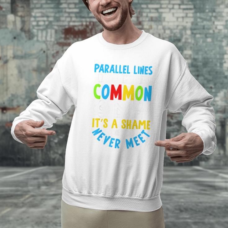 Parallel Lines Math Pun – Teacher Humor Men Graphic Sweatshirt, gift for family, gift for coworker Parallel Lines Math Pun – Teacher Humor Men Graphic Sweatshirt, gift for family, gift for coworker