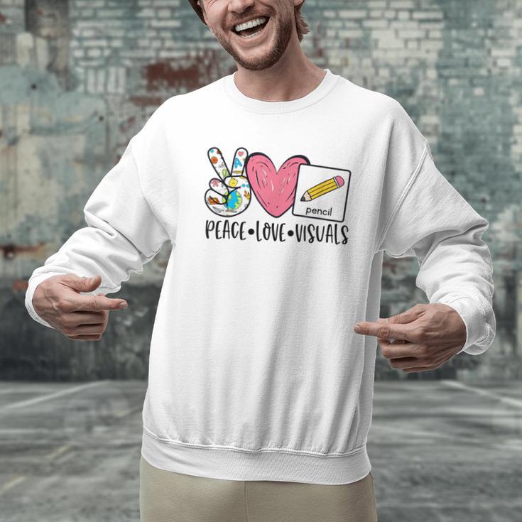 Peace Love Visuals Special Education Teacher Dream Team Men Graphic Sweatshirt, gift for family, gift for coworker