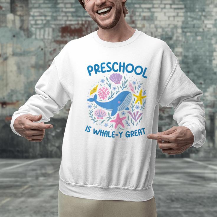 Preschool Is Whale-y Great Preschool Teacher Men Graphic Sweatshirt, gift for family, gift for coworker