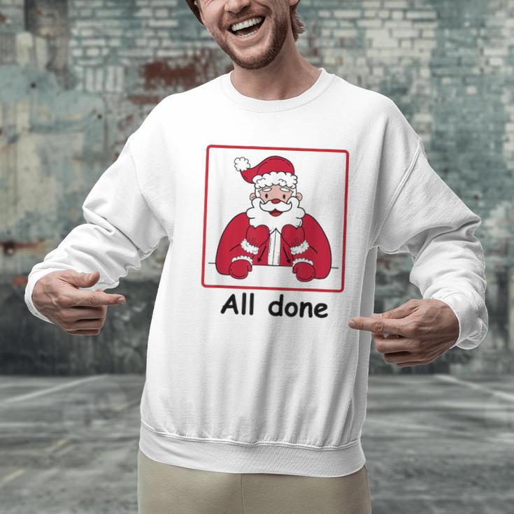 Retro All Done Christmas Special Ed Teacher Team Santa Women Men Graphic Sweatshirt, gift for family, gift for coworker Retro All Done Christmas Special Ed Teacher Team Santa Women Men Graphic Sweatshirt, gift for family, gift for coworker