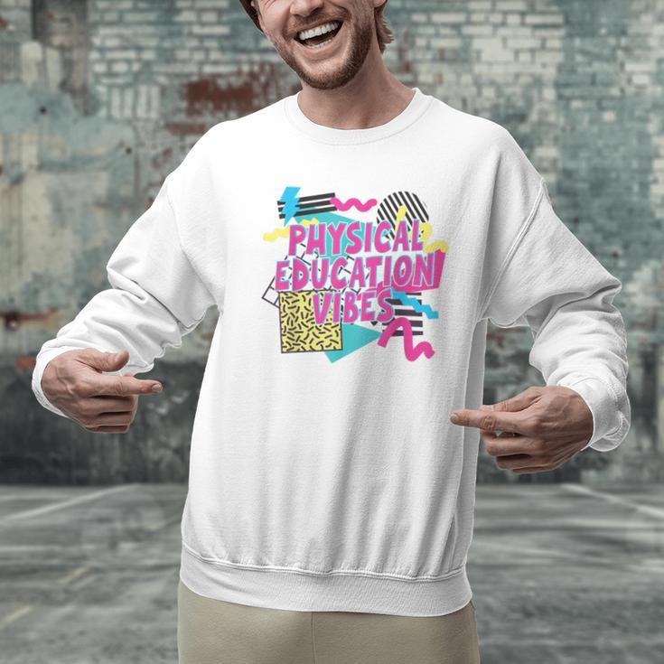 Retro Physical Education Vibes Gym Teacher Phys Ed Teacher Men Graphic Sweatshirt, gift for family, gift for coworker Retro Physical Education Vibes Gym Teacher Phys Ed Teacher Men Graphic Sweatshirt, gift for family, gift for coworker