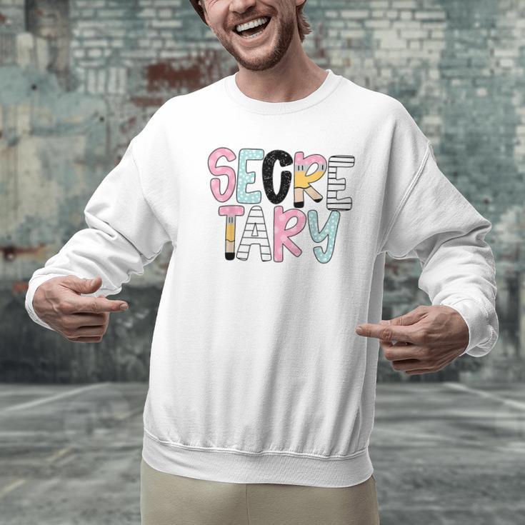 Retro Secretary Back To School Teacher Appreciation Men Graphic Sweatshirt, gift for family, gift for coworker Retro Secretary Back To School Teacher Appreciation Men Graphic Sweatshirt, gift for family, gift for coworker