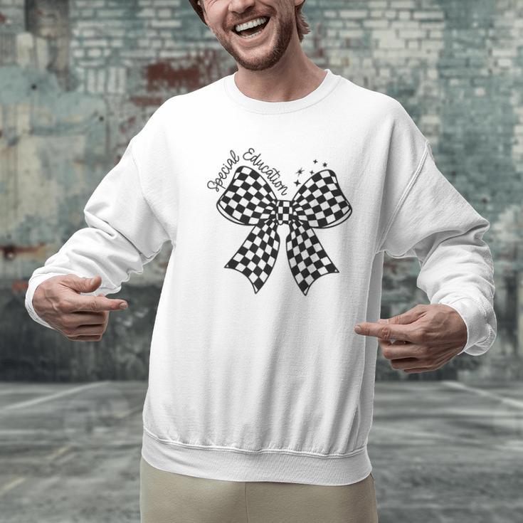Retro Special Education Squad Coquette Bow SPED Teacher Men Graphic Sweatshirt, gift for family, gift for coworker Retro Special Education Squad Coquette Bow SPED Teacher Men Graphic Sweatshirt, gift for family, gift for coworker