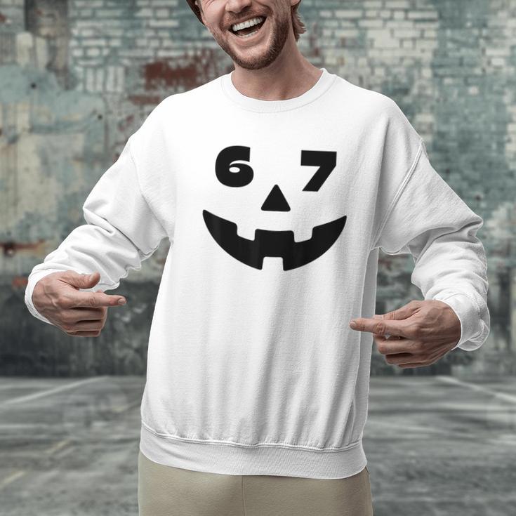 Six Seven Halloween Costume For Students Teachers 6 7 Men Graphic Sweatshirt, gift for family, gift for coworker Six Seven Halloween Costume For Students Teachers 6 7 Men Graphic Sweatshirt, gift for family, gift for coworker