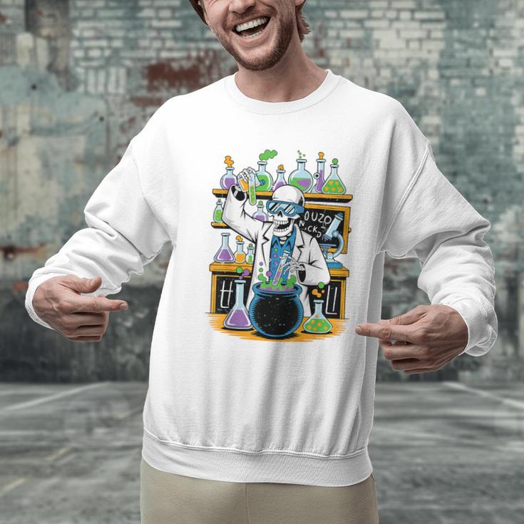 Skeleton Mad Scientist Halloween Costume Science Teacher Men Graphic Sweatshirt, Science Teacher Sweatshirts, gift for family, gift for coworker Skeleton Mad Scientist Halloween Costume Science Teacher Men Graphic Sweatshirt, Science Teacher Sweatshirts, gift for family, gift for coworker