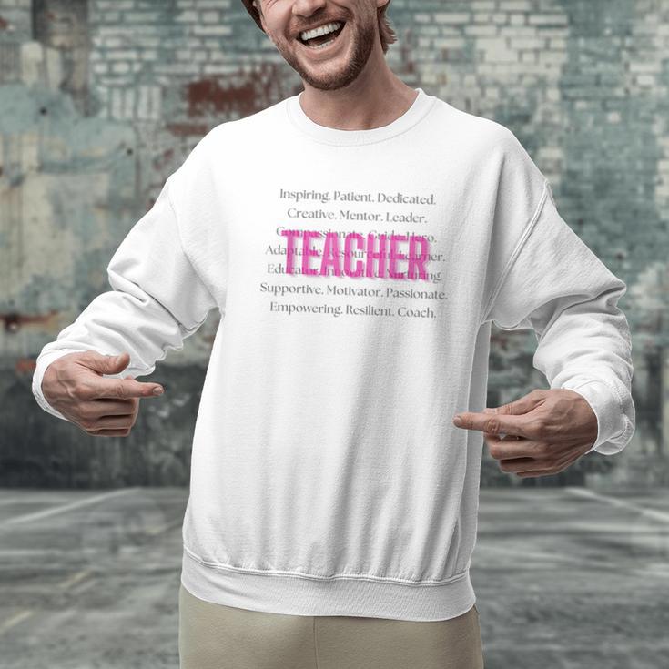 TEACH Inspirational Teacher Comfortable & Stylish T-Shirt Men Graphic Sweatshirt, gift for family, gift for coworker
