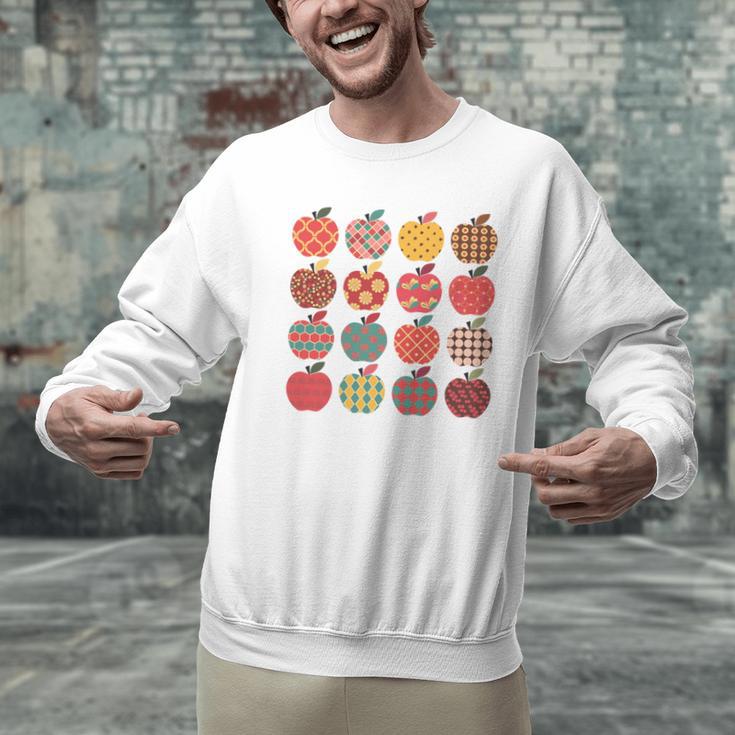 Teacher Apple Back To School Art For School Supplies Men Graphic Sweatshirt, gift for family, gift for coworker Teacher Apple Back To School Art For School Supplies Men Graphic Sweatshirt, gift for family, gift for coworker
