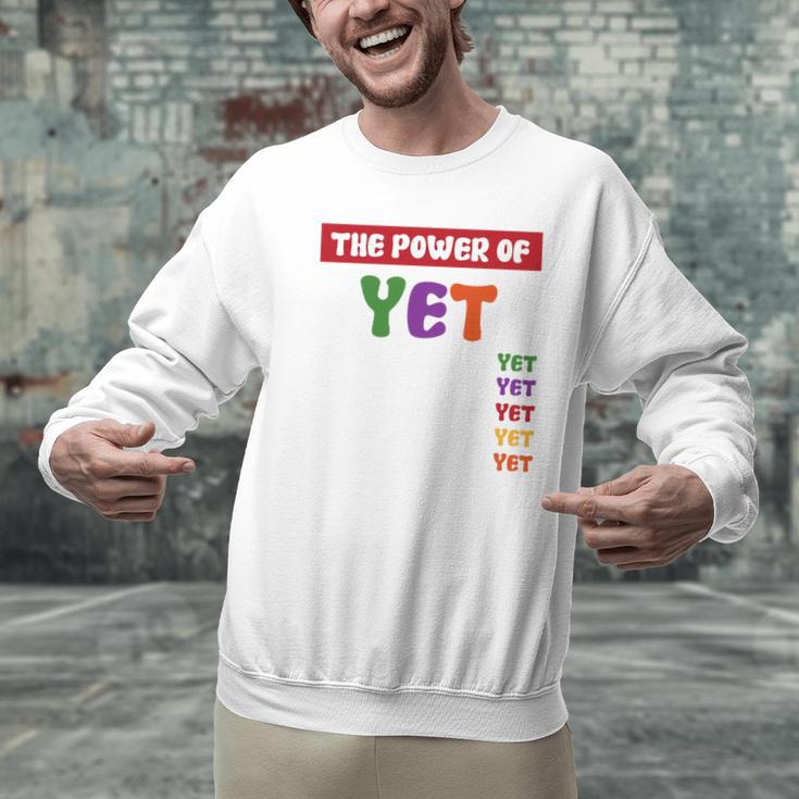 Teacher Growth Mindset Power Of Yet Men Graphic Sweatshirt, gift for family, gift for coworker Teacher Growth Mindset Power Of Yet Men Graphic Sweatshirt, gift for family, gift for coworker