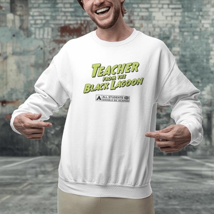 Teacher Halloween Tshirt Teacher From The Lagoon Men Women Men Graphic Sweatshirt, gift for family, gift for coworker Teacher Halloween Tshirt Teacher From The Lagoon Men Women Men Graphic Sweatshirt, gift for family, gift for coworker