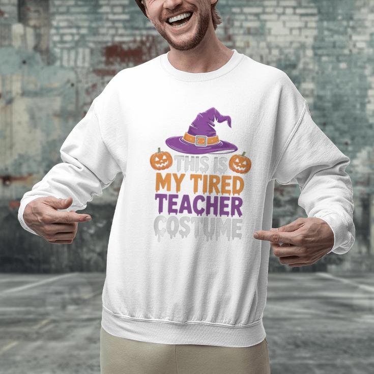 This Is My Tired Teacher Costume Halloween Premium Tri-Blend Men Graphic Sweatshirt, gift for family, gift for coworker This Is My Tired Teacher Costume Halloween Premium Tri-Blend Men Graphic Sweatshirt, gift for family, gift for coworker