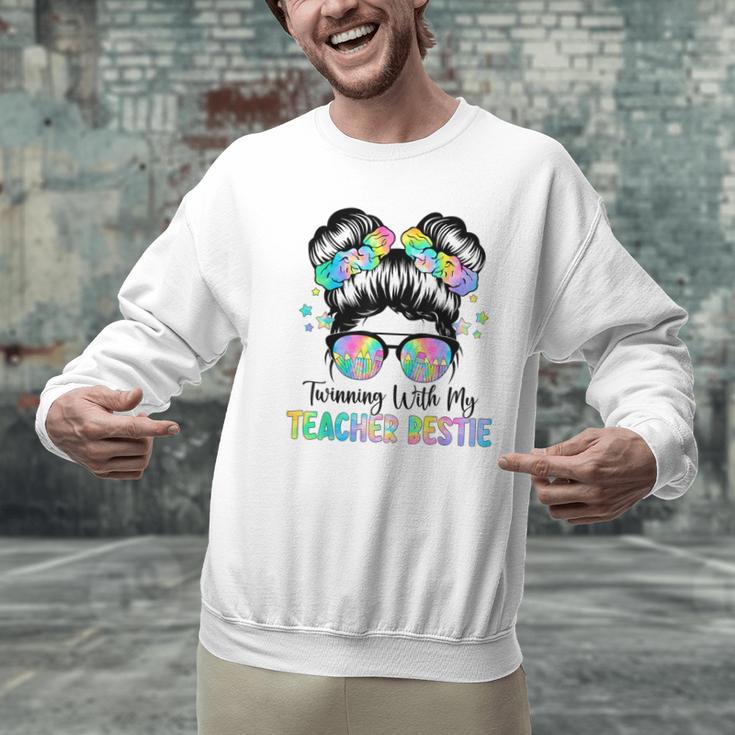 Twin Day Friends Teacher Twinning With My Bestie Men Graphic Sweatshirt, gift for family, gift for coworker Twin Day Friends Teacher Twinning With My Bestie Men Graphic Sweatshirt, gift for family, gift for coworker