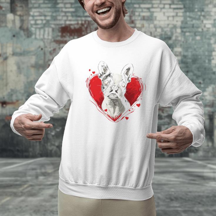 Valentine's Day Boston Terrier Dog Men Graphic Sweatshirt, gift for family, gift for coworker