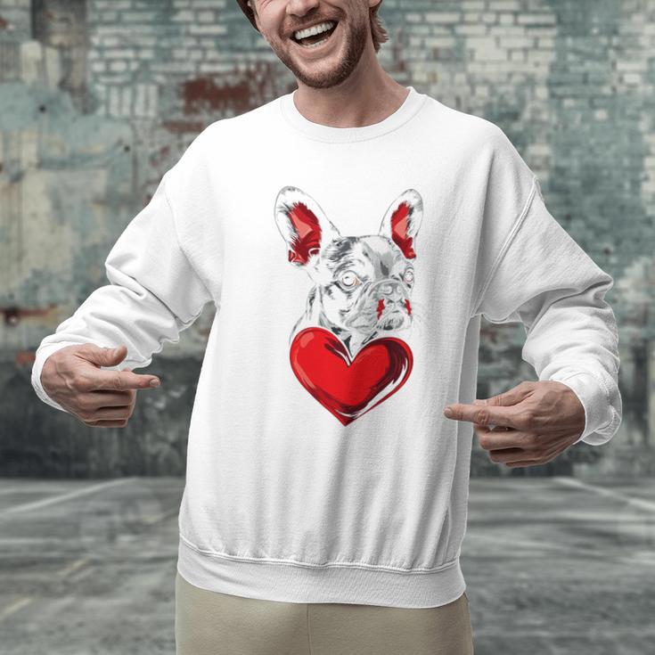 Valentine's Day Boston Terrier Dog Vector Men Graphic Sweatshirt, gift for family, gift for coworker