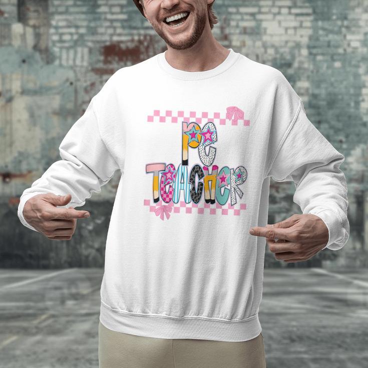 Women PE Teacher Back To School Physical Education Teacher Men Graphic Sweatshirt, Pe Teacher Sweatshirts, gift for family, gift for coworker