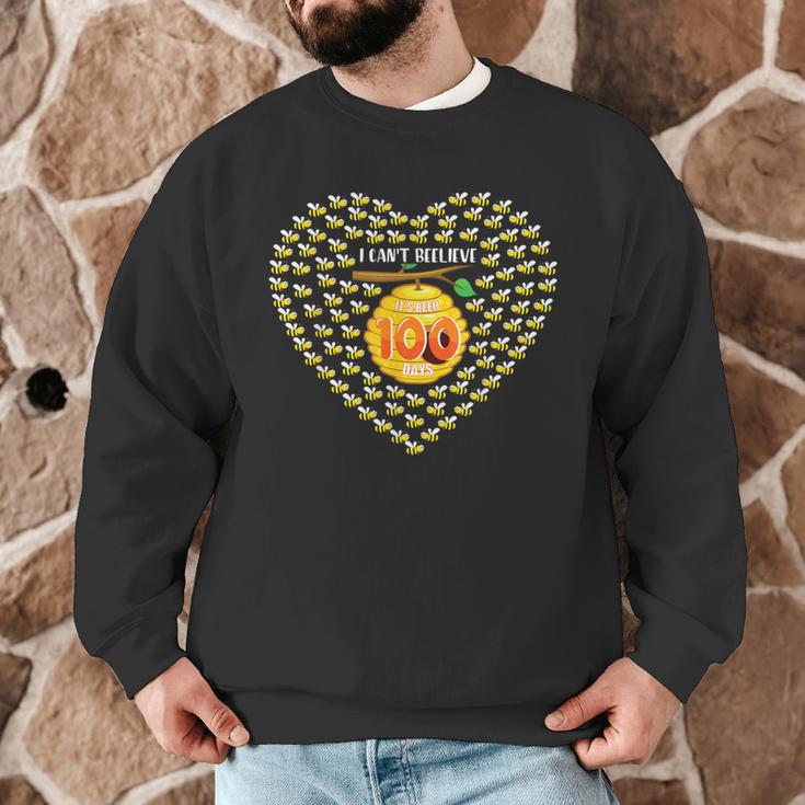 100 Days Of School Bee Hive Tree Hearts Teachers Student Kid Men Graphic Sweatshirt, novelty gifts, funny gifts
