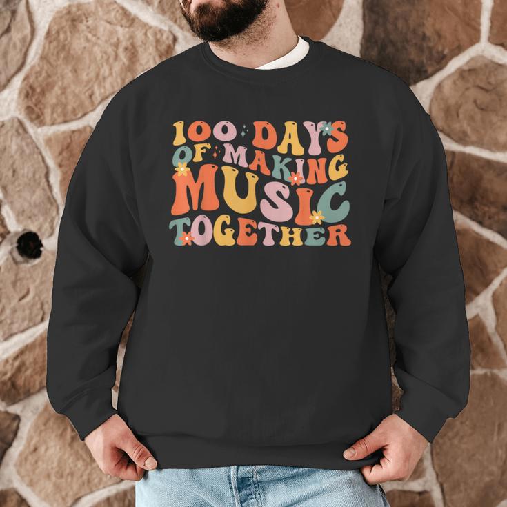 100 Days Of School Music Teacher Men Graphic Sweatshirt, novelty gifts, funny gifts 100 Days Of School Music Teacher Men Graphic Sweatshirt, novelty gifts, funny gifts