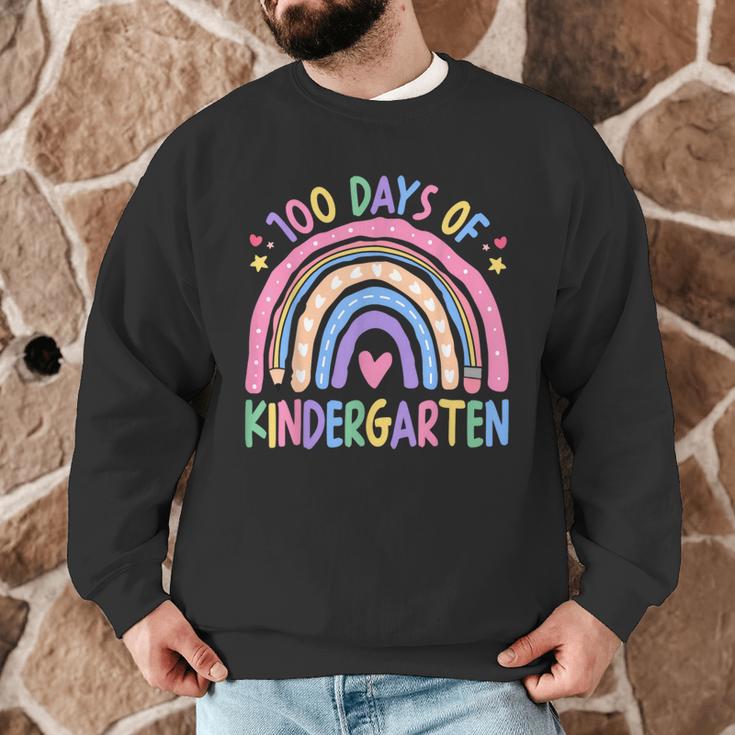 100th Day Of Kindergarten Teacher Kids 100 Days Smarter Men Graphic Sweatshirt, novelty gifts, funny gifts