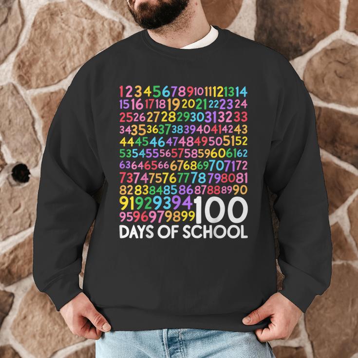 100th Day Of School Teacher Kids 100 Days Math Numbers Men Graphic Sweatshirt, novelty gifts, funny gifts