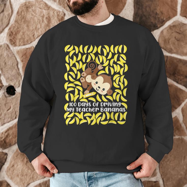 100th Day Of School Teacher Monkey Pun Banana For Men Women Girls Kids Men Graphic Sweatshirt, novelty gifts, funny gifts 100th Day Of School Teacher Monkey Pun Banana For Men Women Girls Kids Men Graphic Sweatshirt, novelty gifts, funny gifts