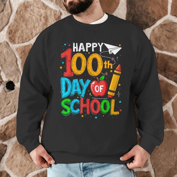 100th Day Of School Teachers Kids Happy 100 Days Men Graphic Sweatshirt, novelty gifts, funny gifts