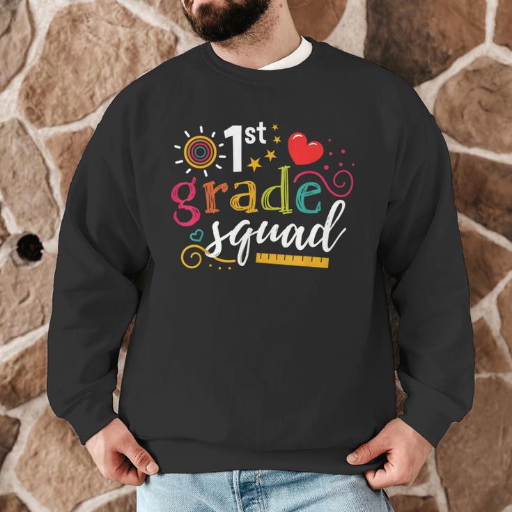 1st First Grade Squad Student Teacher Back To School Men Graphic Sweatshirt, novelty gifts, funny gifts 1st First Grade Squad Student Teacher Back To School Men Graphic Sweatshirt, novelty gifts, funny gifts
