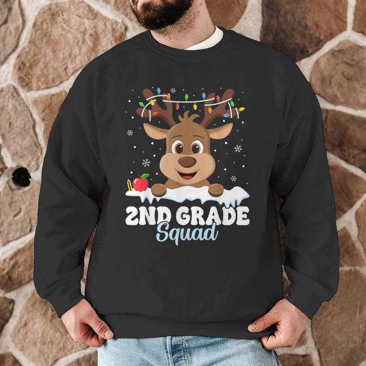 2nd Grade Teacher Christmas Second Grade Squad Reindeer Xmas For Men Women Kids Men Graphic Sweatshirt, novelty gifts, funny gifts