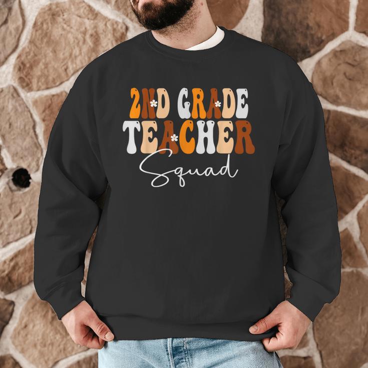 2nd Grade Teacher Squad Cute Women Groovy Fall Autumn Lovers Men Graphic Sweatshirt, novelty gifts, funny gifts 2nd Grade Teacher Squad Cute Women Groovy Fall Autumn Lovers Men Graphic Sweatshirt, novelty gifts, funny gifts