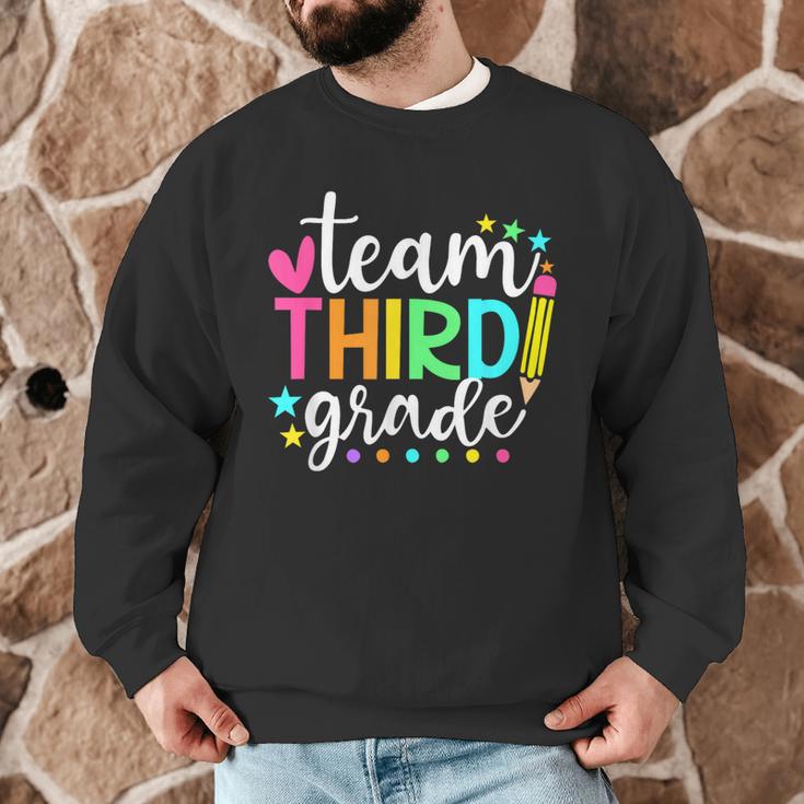 3rd Grade Team Pencil Teacher Student Back To School Girls Men Graphic Sweatshirt, novelty gifts, funny gifts