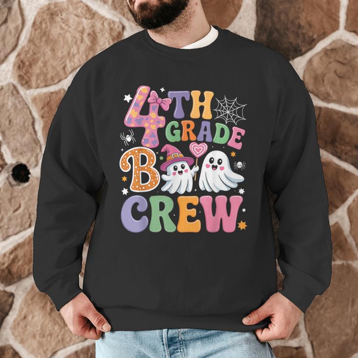 4th Grade Boo Crew Fourth Grade Teacher Kids Happy Halloween Men Graphic Sweatshirt, novelty gifts, funny gifts