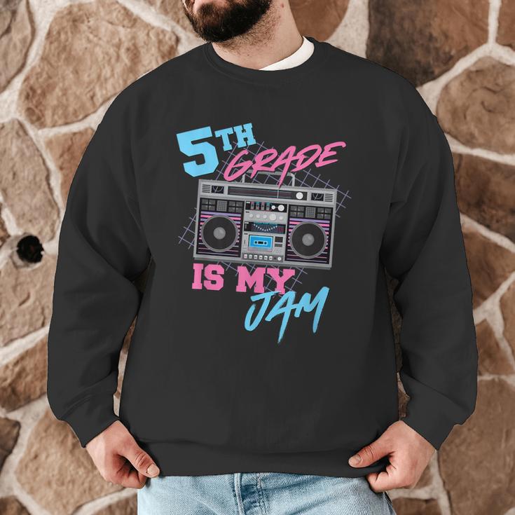 5th Grade Is My Jam Vintage 80s Boombox Teacher Student Men Graphic Sweatshirt, novelty gifts, funny gifts 5th Grade Is My Jam Vintage 80s Boombox Teacher Student Men Graphic Sweatshirt, novelty gifts, funny gifts