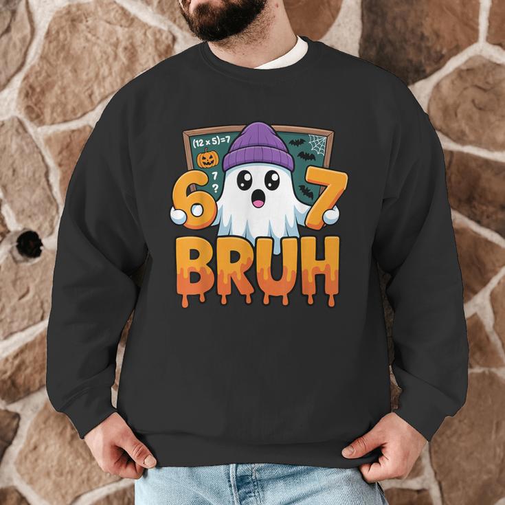 67 Teacher Ghost Six Seven Meme Math Equation Bruh Halloween Men Graphic Sweatshirt, novelty gifts, funny gifts