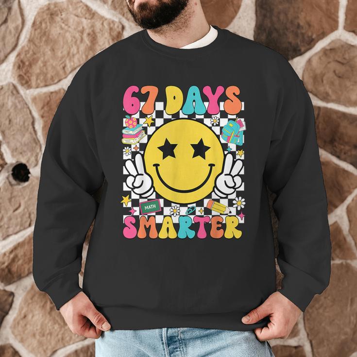 67th Day Of School Shirt 67 Days Smarter Teacher Boy Girls Men Graphic Sweatshirt, novelty gifts, funny gifts