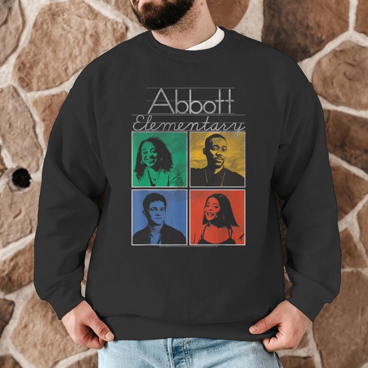 Abbott Elementary Colorful Pop Art Teachers TV Show Men Graphic Sweatshirt, novelty gifts, funny gifts