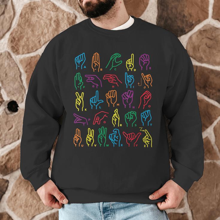ABC Sign Language Chart Teacher Hand Letter Alphabet ASL Men Graphic Sweatshirt, novelty gifts, funny gifts ABC Sign Language Chart Teacher Hand Letter Alphabet ASL Men Graphic Sweatshirt, novelty gifts, funny gifts