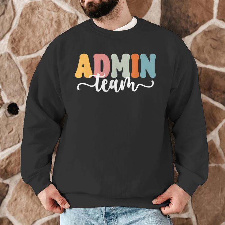 Admin Team Back To School Teachers Students Admin Squad Men Graphic Sweatshirt, novelty gifts, funny gifts