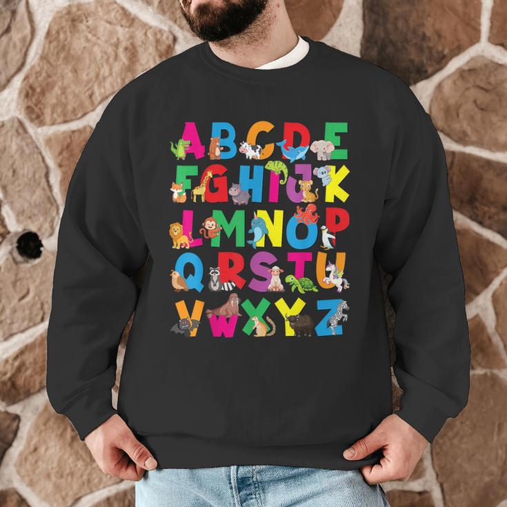 Alphabet Animals ABCs Zoo Kids Boys Girls Teacher Men Graphic Sweatshirt, novelty gifts, funny gifts