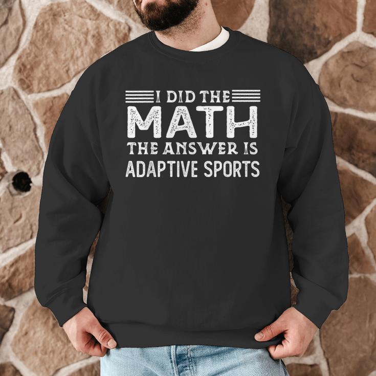 The Answer Is Adaptive Sports Math Teacher Student Men Women Kids Men Graphic Sweatshirt, novelty gifts, funny gifts