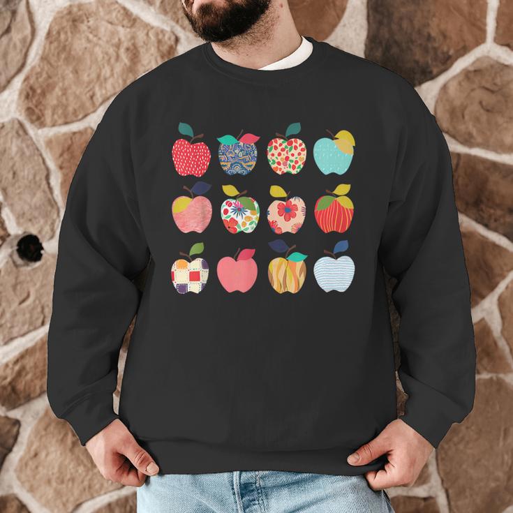 Art Apples Back To School For Teacher Student Men Graphic Sweatshirt, novelty gifts, funny gifts