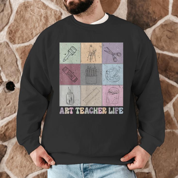 Art Teacher Life Retro Groovy Teaching Future Artists Men Graphic Sweatshirt, novelty gifts, funny gifts Art Teacher Life Retro Groovy Teaching Future Artists Men Graphic Sweatshirt, novelty gifts, funny gifts
