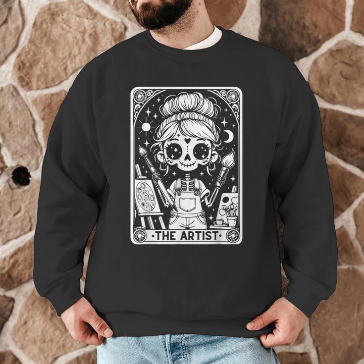 Artist Tarot Card Skeleton Painter Art Teacher Witchy Men Graphic Sweatshirt, novelty gifts, funny gifts Artist Tarot Card Skeleton Painter Art Teacher Witchy Men Graphic Sweatshirt, novelty gifts, funny gifts