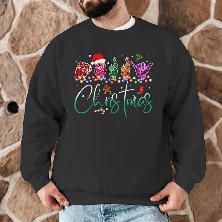 ASL Christmas Buffalo Plaid Teacher American Sign Language Men Graphic Sweatshirt, novelty gifts, funny gifts ASL Christmas Buffalo Plaid Teacher American Sign Language Men Graphic Sweatshirt, novelty gifts, funny gifts