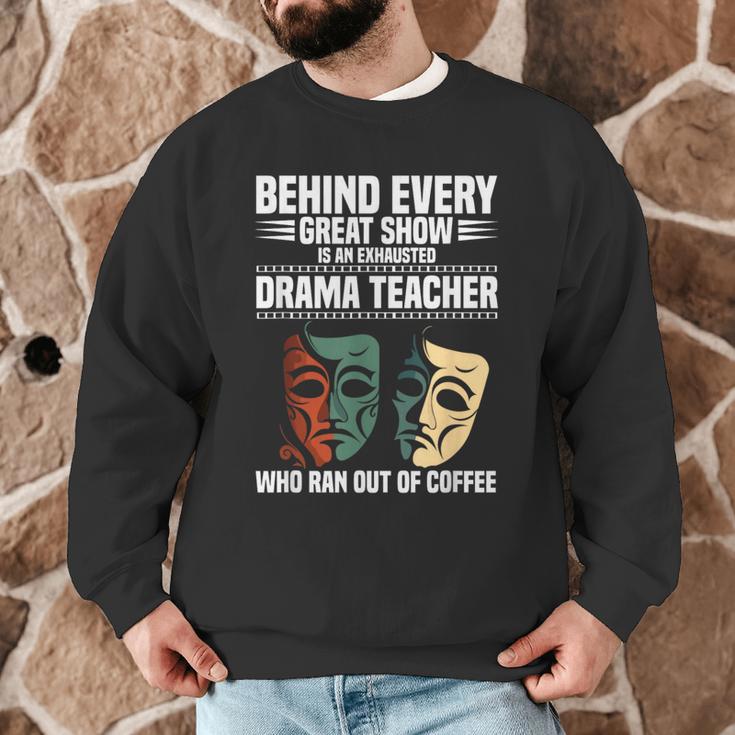 Theatre Teacher Drama Lover Theatre Mask Drama Teacher Men Graphic Sweatshirt, novelty gifts, funny gifts